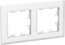 Рамка Schneider Electric ATN330102 (ATN330102) накладная 2шт горизонтальный монтаж стекло белый