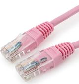 Патч-корд CABLEXPERT PP12-5M/RO литой (molded), UTP, кат.5E, 5м, розовый