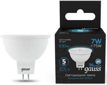 Лампа LED GAUSS GU5.3,  рефлектор, 7Вт, одна шт.