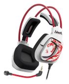 Гарнитура игровая A4TECH Bloody G575 Naraka, проводные, белый / красный