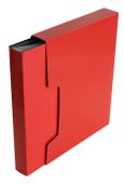 Папка  Бюрократ ДеЛюкс DLVBOX80RED,  80шт вкладышей, A4,  пластик,  0.7мм, красный