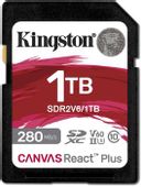 Карта памяти SDXC UHS-II Kingston Canvas React Plus 1024 ГБ