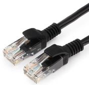 Патч-корд CABLEXPERT PP6U-0.5M/BK литой (molded), UTP, кат.6, 0.5м, черный