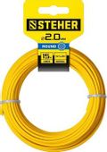 Леска для триммеров STEHER 75001-2.0,  2мм, 15м