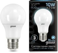 Упаковка ламп LED GAUSS E27, шар, 10Вт, 10 шт.