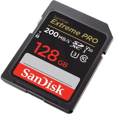 Карта памяти SDXC UHS-I U3 Sandisk 128 ГБ, 200 МБ/с, Class 10