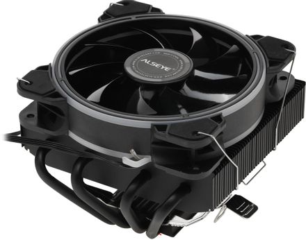 Устройство охлаждения (кулер) ALSEYE H120T,  4-pin,  RGB,  120мм,  черный,  retail [h120td (h120t)]