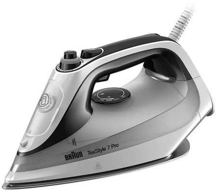 Утюг Braun SI7149WB, с паровым ударом, 2900Вт, с автоотключением, белый и черный