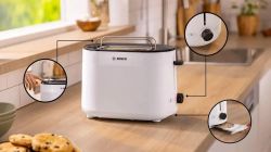 Тостер Bosch TAT2M121, белый
