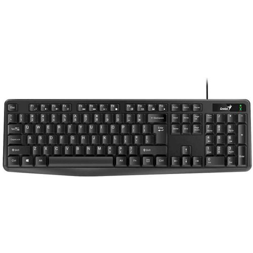Клавиатура Genius KB-117, проводная, USB, мембранная, черный [31310016402]
