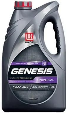 Моторное масло LUKOIL Genesis Universal, 5W-40, 4л, полусинтетическое [3148631]