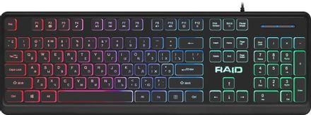 Клавиатура Defender Raid GK-778DL, проводная, USB, мембранная, черный [45778]