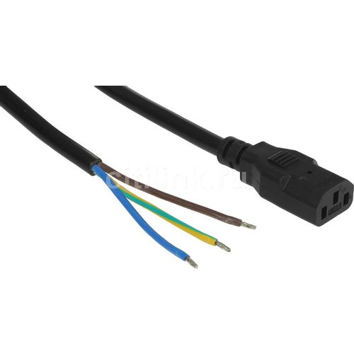 Кабель питания ITK PC-C13N-2M 3x1,5 2М с разъёмом С13-б/р