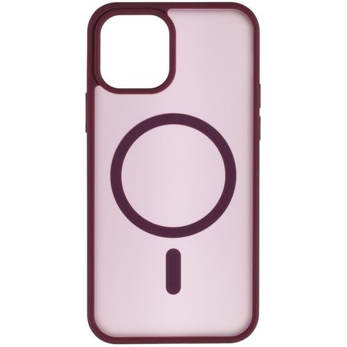 Чехол (клип-кейс) ZIBELINO Matte Shield, для Apple iPhone 12, противоударный, бургунди [zms-apl-12-msd-brg]