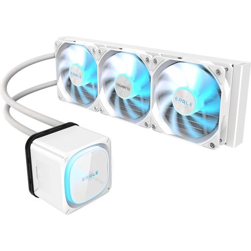 Система водяного охлаждения Gigabyte Eagle 360 ICE, 4-pin, ARGB, 120мм, белый, retail [gp-gigabyte eagle 360i]