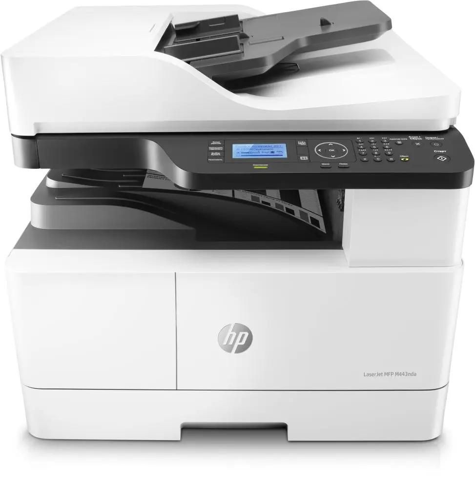 МФУ лазерный HP LaserJet Pro M443nda черно-белая печать, A3, цвет белый  [8af72a] – купить в Ситилинк | 1363361