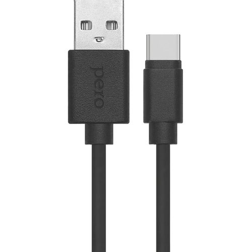 Кабель PERO DC-03, USB Type-C (m) - USB (m), черный [prdc-03tc1mw]