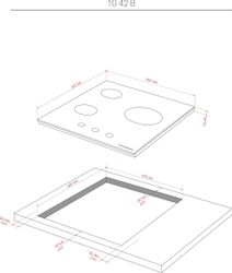 Газовая варочная панель KUPPERSBERG High-Tech TG 42 B, черный