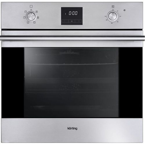 Духовой шкаф электрический Korting OKB561CFX, 64л, дверца с 3 стеклами, нержавеющая сталь