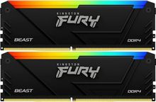 Изображение товара Оперативная память Kingston Fury Beast 32GB DDR4 3200 МГц RGB радиатор