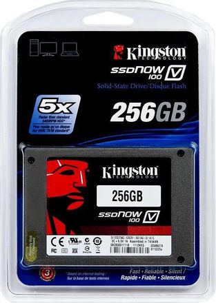 SSD накопитель Kingston V100 SV100S2/256GZ 256ГБ, 2.5", SATA II