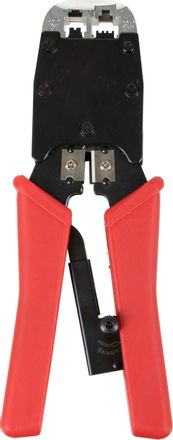 Инструмент обжимной ITK (TM1-B11V) для RJ-45/RJ-12/RJ-11 (упак:1шт) красный