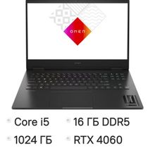Изображение товара Игровой ноутбук HP Omen 16-wf1023ci 16.1 IPS  Intel i5 14500HX 16ГБ 1ТБ RTX 4060