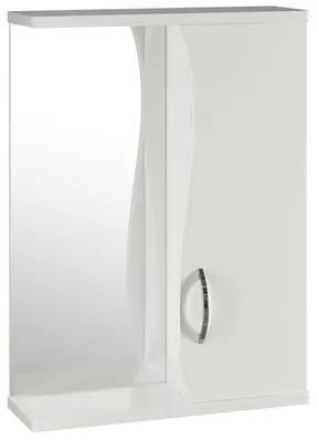 Шкаф MIXLINE Муссон 50 правый без подсветки,  с зеркалом,  подвесной,  500х692х190 мм,  белый [528389]