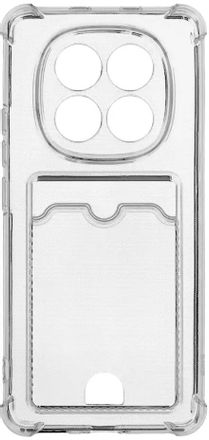 Чехол (клип-кейс) ZIBELINO Silicone Card Holder, для Xiaomi Redmi Note 15, прозрачный [zsch-xia-note15-cam-trn]