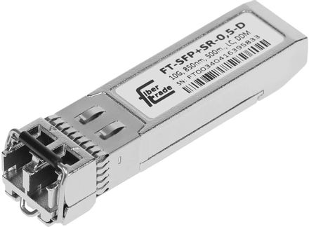 Трансивер FUTURE TECHNOLOGIES FT-SFP+SR-0,5-D, SFP+, 10 Гбит/с, Тх: 850нм, до 0.5км