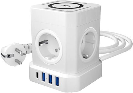 Сетевой фильтр AGNI TP-VE4U5E-C-W, 5м, белый [tp-ve4u5e-c-w-5m-white]