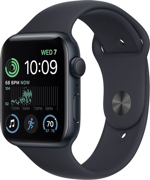 Смарт-часы Apple Watch SE 2022 A2723,  44мм,  темная ночь / темная ночь [mntf3ll/a]