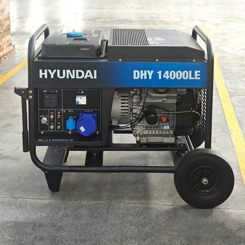 Дизельный генератор Hyundai DHY 14000LE, 220 В, 11кВт, на колёсах