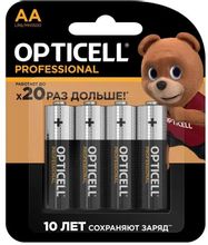 Изображение товара Батарейки OPTICELL Professional LR6 AA, щелочные, 4 шт