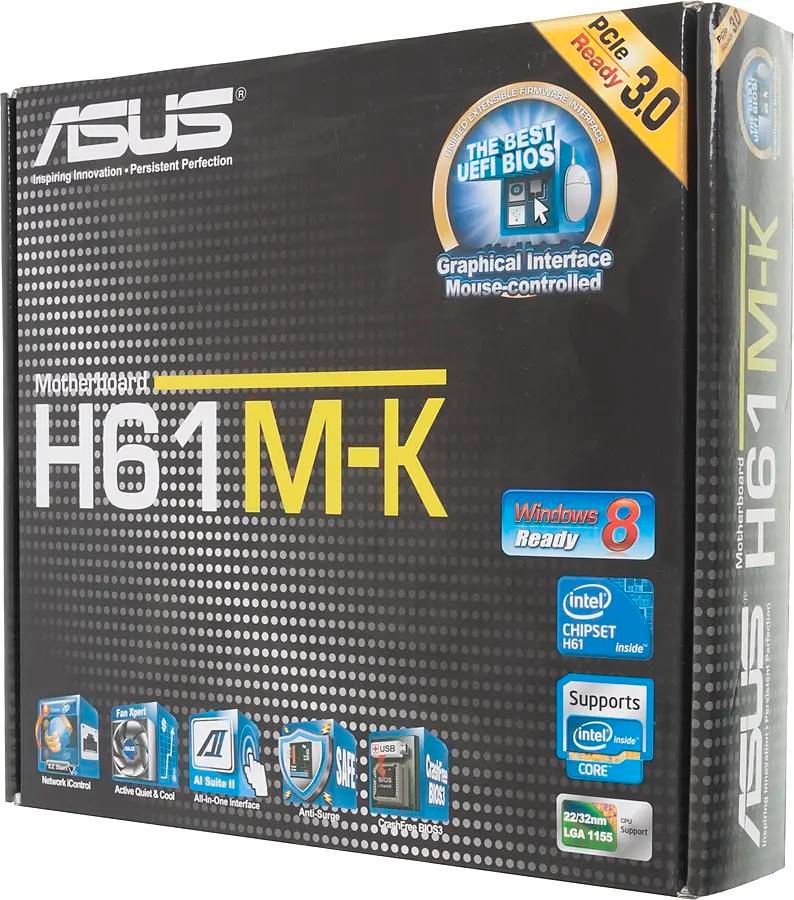 ASUS H61M K LGA 1155 Intel H61 B3 mATX Ret 780066