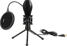 Изображение товара Микрофон HAMA Stream черный для стримеров USB конденсаторный кардиоидный