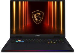 Изображение товара Ноутбук игровой MSI Raider A18 HX A8WHG-409RU, 18", IPS, AMD Ryzen 9 8940HX 2.4ГГц, 16-ядерный, 32ГБ DDR5, 1ТБ SSD,  NVIDIA GeForce  RTX 5070 Ti для ноутбуков - 12 ГБ, TGP 140Вт, Windows 11 Home,  черный [9s7-182l32-409]
