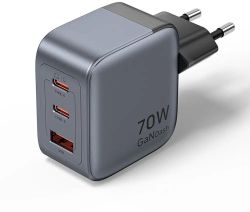 Изображение товара Сетевое зарядное устройство VENTION FEXH0-EU, USB-A, 2xUSB-C, 70Вт, 3.5A, серый Изображение товара Сетевое зарядное устройство VENTION FEXH0-EU, USB-A, 2xUSB-C, 70Вт, 3.5A, серый