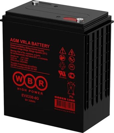 Аккумуляторная батарея WBR EVX330-6G для ИБП,  6В,  330Ач [evx330-6g wbr]