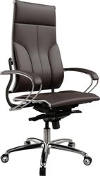 Кресло руководителя МЕТТА Move L1-10K - Infinity, экокожа, до 150кг, темно-коричневый