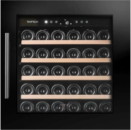 Винный шкаф TEMPTECH Oslo OZ60SB, вместимость: 30 бутылок, 90л, 59см, черный
