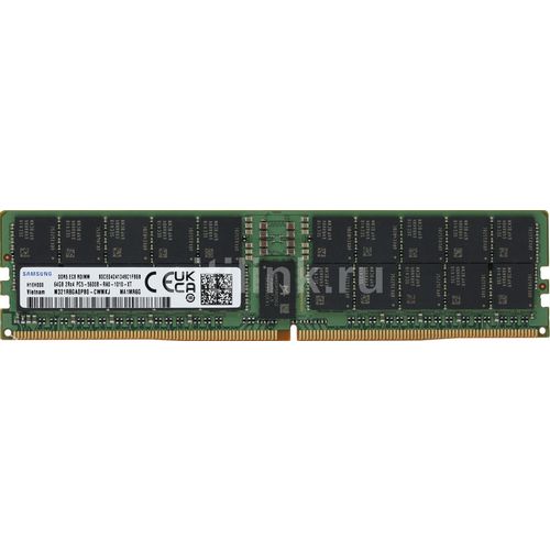 Память DDR5 Samsung M321R8GA0PB0-CWM 64ГБ DIMM, ECC, registered, PC5-44800, CL40, 5600МГц