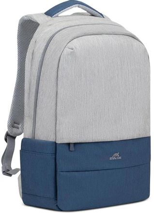 Рюкзак 17.3" Riva 7567 [7567 grey/dark blue]