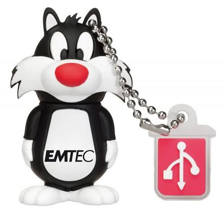 Флеш Диск Emtec 8Gb L101 Sylvester EKMMD8GL101 USB2.0 белый/черный
