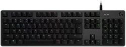 Клавиатура Logitech G512 Carbon Red Linear, проводная, механическая, с гравировкой, черный