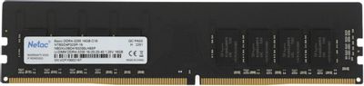 Оперативная память NETAC Basic NTBSD4P32SP-16 DDR4 -  1x 16ГБ 3200МГц, DIMM,  Ret
