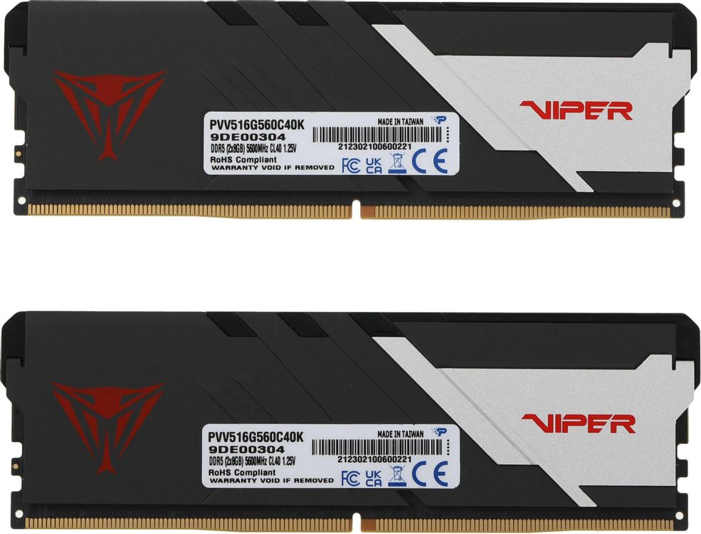 Оперативная память Patriot Viper Venom PVV516G560C40K DDR5 - 2x