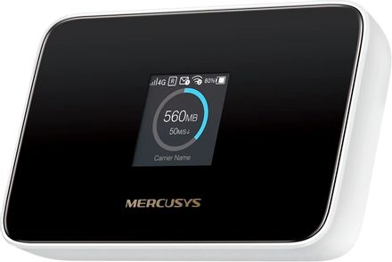 Роутер MERCUSYS MT115,  Wi-Fi 6,  AX300,  2.4ГГц, 3G/4G, 1xUSB, черный