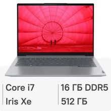 Изображение товара Леново Thinkbook 14 G6 IRL ноутбук 14 IPS Intel Core i7 16ГБ SSD Windows 11 Pro серый