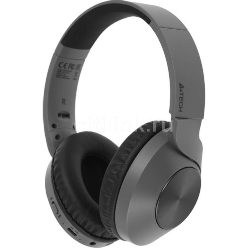 Наушники A4TECH 2Drumtek BH300, Bluetooth, мониторные, черный [bh300 ash grey]